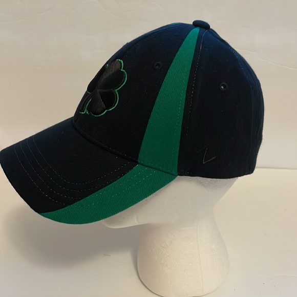 Notre Dame fighting Irish black and green Shamrock baseball hat cap Zephyr Zhat - Picture 3 of 9